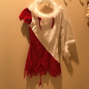 Angel devil costume includes wings (not pictured)